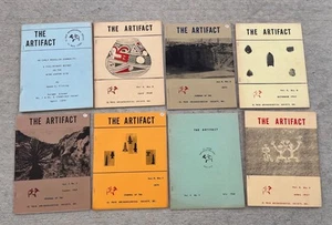 THE ARTIFACT 8 Issues Journal of El Paso Archaeological Society 1960s-70s Lot 1 - Picture 1 of 1