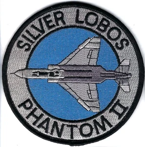 PATCH USAF 20TH FIGHTER SQ SILVER LOBOS PHANTOM II HOLLOMAN AFB FS-26 - Bild 1 von 1