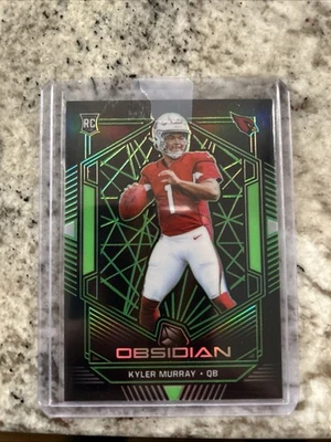 Camiseta Kyler Murray 2019 verde obsidiana RC 1/25 número 1ª impressão de cartão rara!!! - Imagem 1 de 3