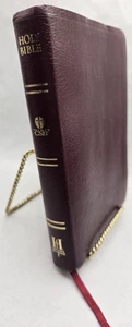 Holy Bible HCSB Pocket Size 7x4.5" Burgundy Bonded Leather Holman Christian - Imagen 1 de 18