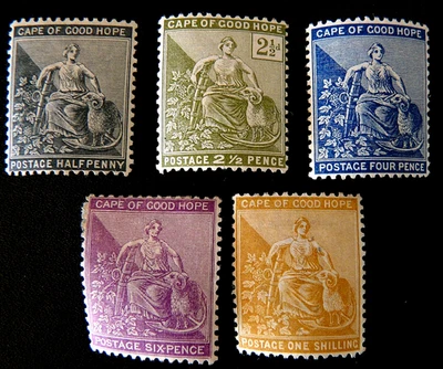 Ca[e de Buena Esperanza: 1884-96 m/h Esperanza sentada x5, cat. £100+ Foto 1 de 3