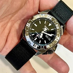 Vintage Seiko 5 Sports Diver Compass Automatic Day-Date 42mm Watch 7S36-02P0 - Picture 1 of 13