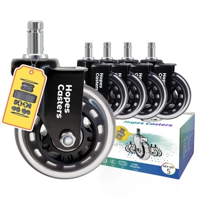 HOPES CASTERS HOPES The Original Rollerblade Office Chair Wheels (As Seen On CNN) - Replace...