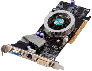 Graphics Card AOPEN NVIDIA GEFORCE FX 5500 128MB FX5500-DV128 AGP - Picture 1 of 2