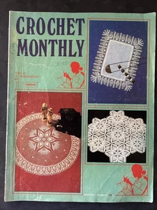 CROCHET MONTHLY Vintage Mag No. 5 - Table Centres, Mats & Coasters, Borders - Picture 1 of 10