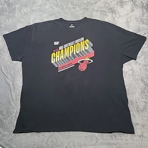 Camisa Fanatics Para Hombre 4XL Negra Miami Heat NBA Exclusiva Miami Heat Campeón - Imagen 1 de 9