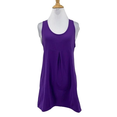 Lucy Tech Tank Top Womens L Large Purple Scoop Neck Cutout Sleeveless Workout - Image 1 of 4