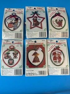 Crosstitch New Berlin Co. C'Mas 6 Ornament Kits new in Pkg. - Picture 1 of 3