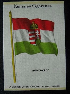 No.53 HUNGARY National Flags by Kensitas Silks / J. Wix & Sons Ltd 1934 - Picture 1 of 1