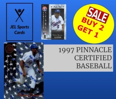1997 PINNACLE CERTIFIED BASEBALL~COMPLETE YOUR SET~BUY 2 GET 1~      {BOX 21} - Image 1 of 3