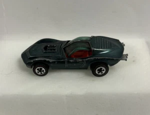 Vintage Johnny Lightning Topper 1969 Aqua Custom Mako Shark - Red Int. Redline - Picture 1 of 9