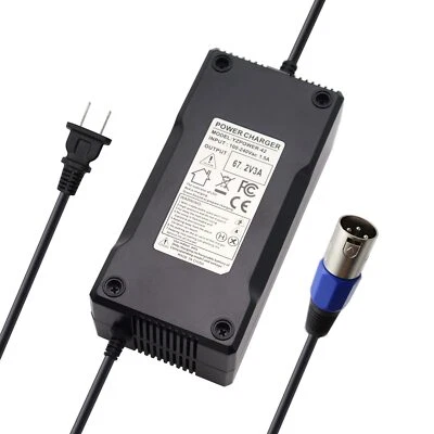 67.2V 3A / 60V 3A AC Adapter Power Supply Lithium Battery Charger for 16S 60V... - Image 1 of 4