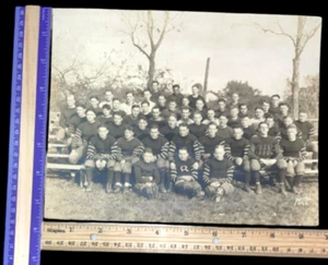 1923 VINTAGE BLACK & WHITE PHOTO FOOTBALL TEAM 7 1/2 X 9 1/2" JD 1224 - Picture 1 of 2