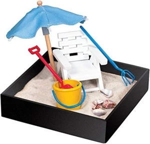 Novedad, Mini Sandbox Ejecutivo, Beach Break Oficina Escritorio Juego, 5x5, Nueva Caja Abierta - Imagen 1 de 2