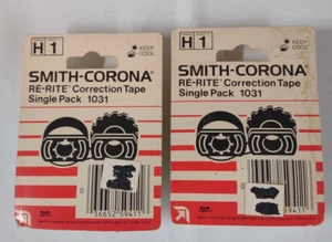2 Smith Corona Series H Re Rite 1031 Single Pack Typewriter Correcting Tape Lot - Picture 1 of 3