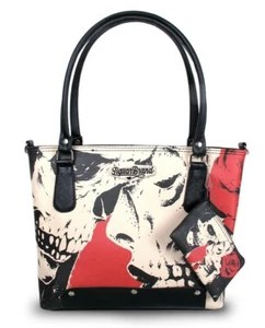 Liquor Marca Love & Death Gotico Punk Teschi Portafoglio Borsa LB-ABS-18004 - Picture 1 of 5