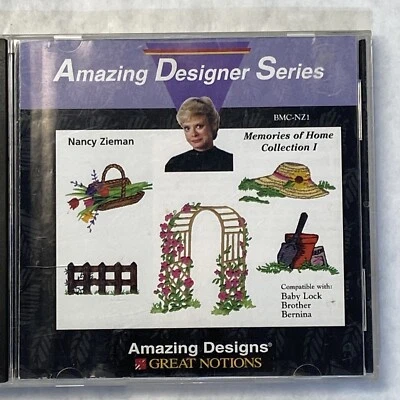 AMAZING DESIGNER SERIES N. ZIEMAN EMBROIDERY CARD MEMORIES OF HOME COLLECTION #1 - Image 1 of 4