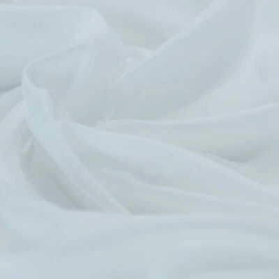 weißer Futterstoff Taft Deko-Stoff Stoffe Meterware Tolko - Bild 1 von 3