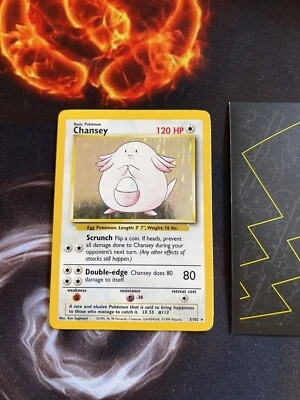 CHANSEY 3/102 Base Set Non Shadowless Holo Pokemon Card 055💎Near Mint NM💎 - Image 1 of 4