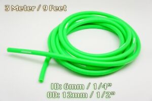 3 METRE GREEN SILICONE VACUUM HOSE AIR ENGINE BAY DRESS UP 6MM FIT TOYOTA