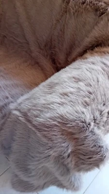 Neue Mont Chalet Decke Plaid Fellimitat 150x100 Taupe Grau Beige Luxus QVC HSE24 - Bild 1 von 4