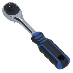 1/4in Drive Straight Headed Ratchet 90 Teeth Quick Release With Rubber Grip - Picture 1 of 6