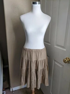 Unbranded Size L Soft Brown Skirt Beige Insert Fleece-like material Drawstring - Picture 1 of 8