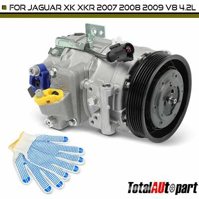 Novo Compressor A/C com Embreagem para Jaguar XK 07-09 XKR V8 4.2L Denso equivalente - Imagem 1 de 4