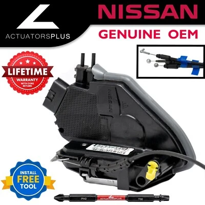 Atuador de trava de porta dianteira esquerda original do fabricante Nissan Altima 13-18 vitalício sem etiquetas - Imagem 1 de 4
