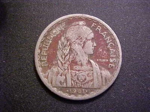 1941 French Indo China 20 Cents KM# 23a.2 - Nice Circ Collector Coin!-d9320xux - Picture 1 of 2