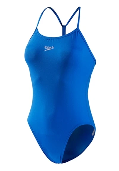 Speedo Badeanzug Damen Schwimmanzug Gr.38 NEU Blau Endurance+ Ringerrücken Sport - Bild 1 von 1
