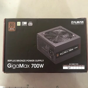 Zalman GigaMax 700W 80+ Bronze Power Supply, High Efficiency Stable Output OB - Afbeelding 1 van 2