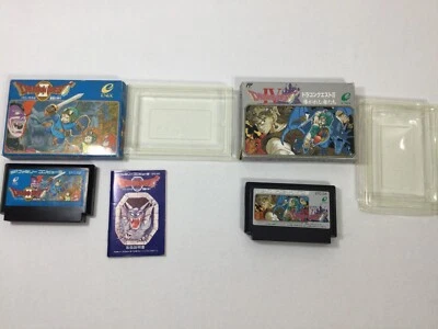 Dragon Quest 2 4 II IV NINTENDO Famicom FC JAPAN Import with Box NTSC-J Tested! - Image 1 of 4