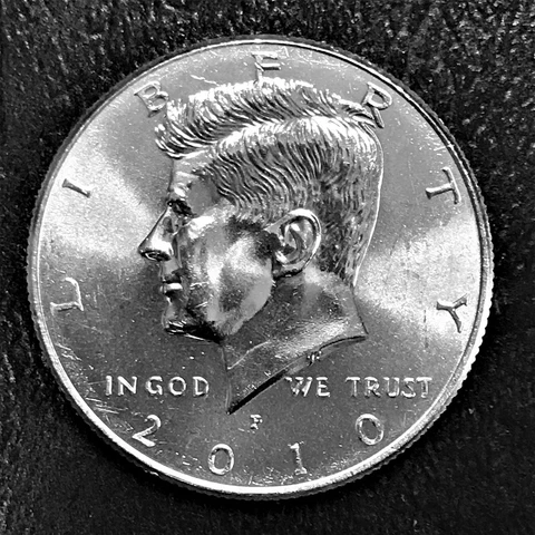 2010 P Kennedy Half Dollar Clad Brilliant Uncirc 1 Coin from Sealed Mint Bag BU Cover