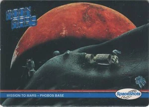 Mission to Mars - Phobos Base - Apollo - 1991 SpaceShots Card #31 Moon Mars Mint - Foto 1 di 2