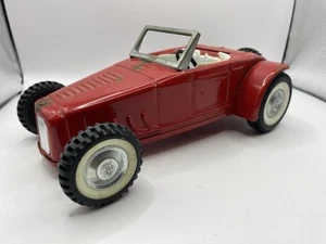 Vintage Nylint Ford Red Hot Rod Jalopy Roadster Coupe Car Pressed Steel Toy - Picture 1 of 10