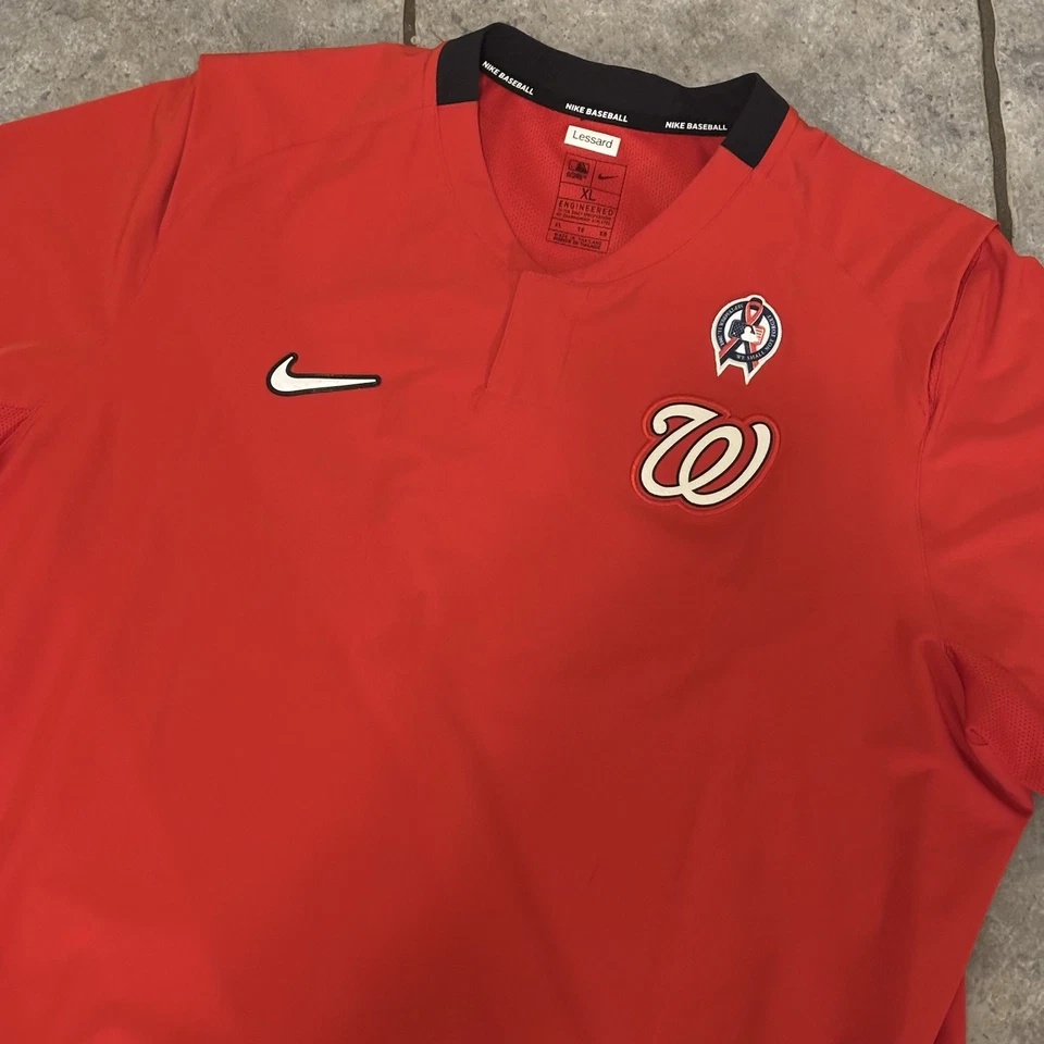 Camisa Chaqueta Usada Nike de los Nacionales de Washington XL Equipo Gerente Emitida Foto 1 de 4