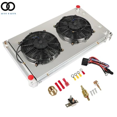 1973-1986 1987 For Chevy C/K C10 C20 C30 K10/20 3 Row Radiator Shroud Fan - Image 1 of 4