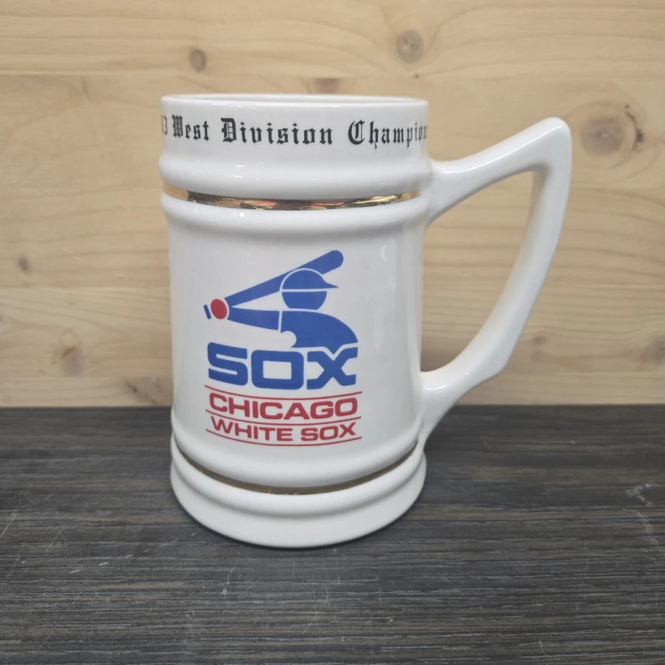 De colección Chicago White Sox Western Division Champions Stein con lista 1983 Foto 1 de 4