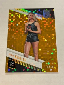 Panini Chronicles 2022 WWE Elite Stacy Keibler 10/49 Orange Disco Foil SP - Imagen 1 de 2