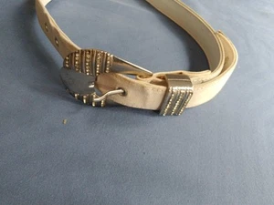 Ganni Versace Women's Belt Rinostone Buckle Size 65/26 Small Vintage 90s 80s - Picture 1 of 17