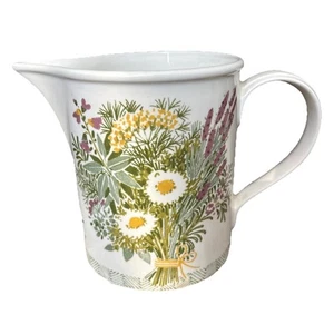 Portmeirion National Trust Garden Herbs by Pat Albeck 13 cm Jug VGC no cracks ! - Picture 1 of 24