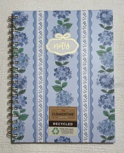Clementine Notes Floral Hardbound Lined Spiral Journal Notebook Recycled Fiber - Picture 1 of 5