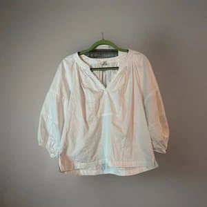 Tyler Boe Puff Sleeve Blouse M Jenny Embroidered Cottagecore Coquette Top - Picture 1 of 8