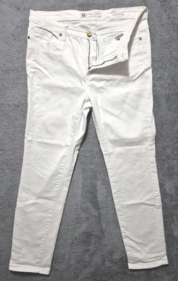 Ann Taylor Jeans Women Size 10 White Modern Skinny Ankle Stretch Pockets Denim - Image 1 of 4