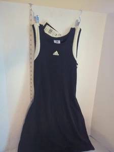 adidas Dress Womens XS Zoe Saldana Black White Tennis - Picture 1 of 8