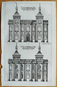 Berlin Churfürstliche Lusthaus - Grabado en cobre original Merian - 1660 - Imagen 1 de 1
