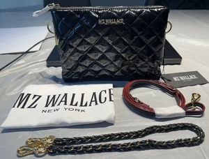 BOLSO DE HOMBRO MZ WALLACE CROSBY PIPPA - LACA NEGRA - TALLA: M - NUEVO CON ETIQUETA - Imagen 1 de 7