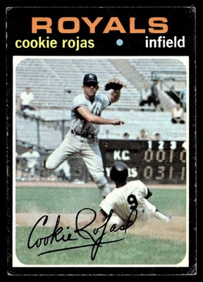 Topps Cookie Rojas 1971 Kansas City Royals #118 Foto 1 de 2