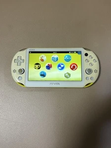 Sony PS Vita Slim PCH-2000 Handheld Console Lime Green / White Japan - Picture 1 of 14